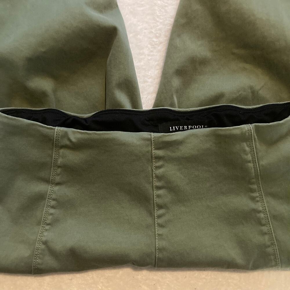 Liverpool Women's Olive High Waisted Trousers Size 12 - Picture 5 of 8